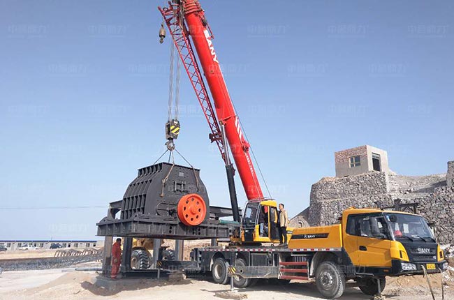 寧夏200噸碎石生產(chǎn)線-硬巖破安裝現(xiàn)場