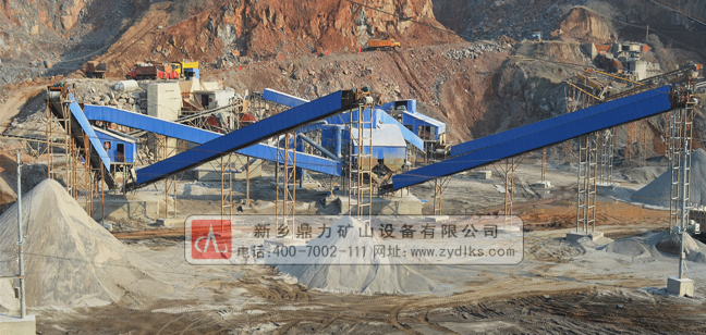 河南滎陽時產1000噸砂石骨料生產線