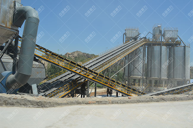 河北邢臺時(shí)產(chǎn)800噸骨料生產(chǎn)線