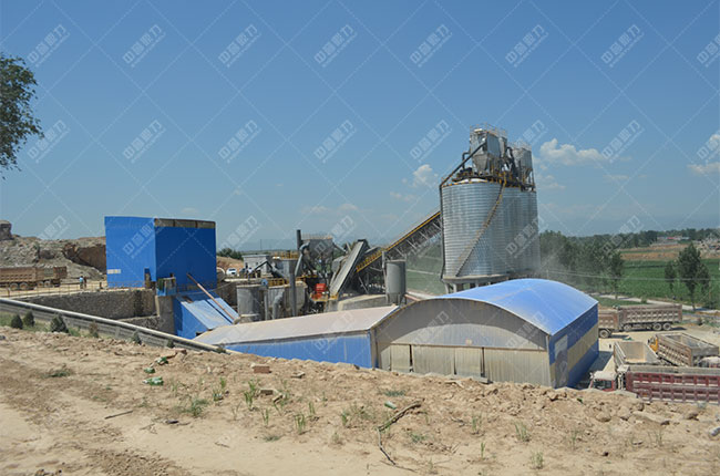 河北邢臺時產800噸骨料生產線現場案例展示