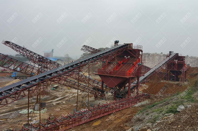 江西宜春時產1000噸石料生產線現場案例展示2