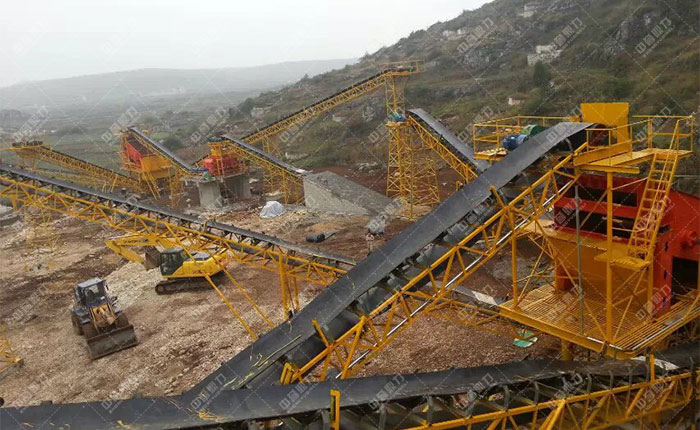 貴州貴陽一建時產(chǎn)1200噸砂石骨料生產(chǎn)線圖片