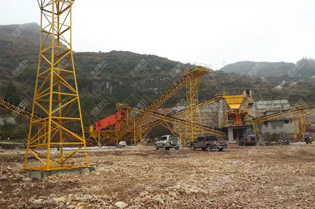 貴州貴陽一建時產(chǎn)1200噸砂石骨料生產(chǎn)線現(xiàn)場案例展示4