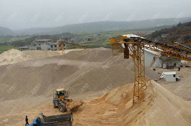 貴州貴陽一建時產(chǎn)1200噸砂石骨料生產(chǎn)線現(xiàn)場案例展示7