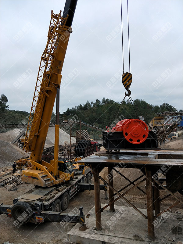 礦石碎石機(jī)安裝