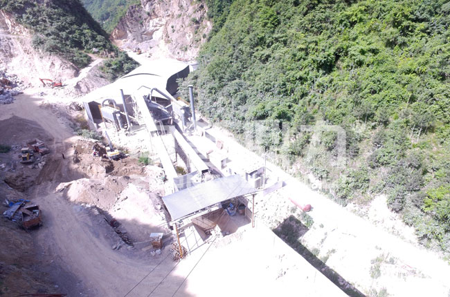 陜西商洛市天佑建材時產(chǎn)400噸石料生產(chǎn)線