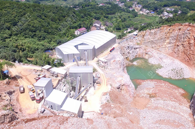 湖南婁底市日產(chǎn)萬噸采石場生產(chǎn)線