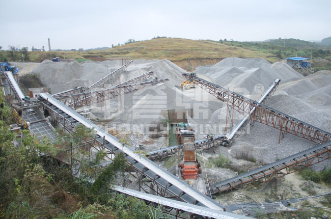 湖南衡陽時產50噸制砂生產線